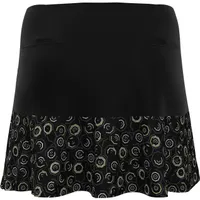 Women's Printed Mesh Ruffle Skort