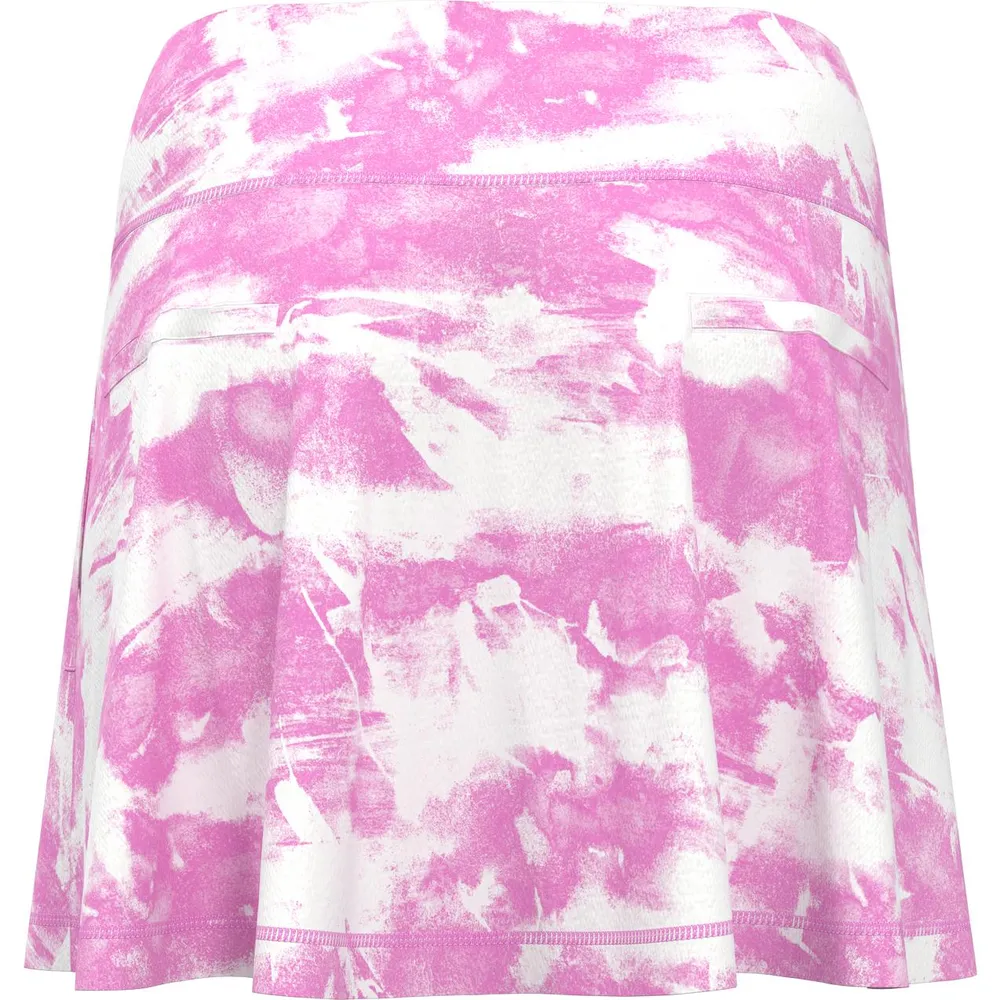 Women's Tie Dye Print Flounce Skort