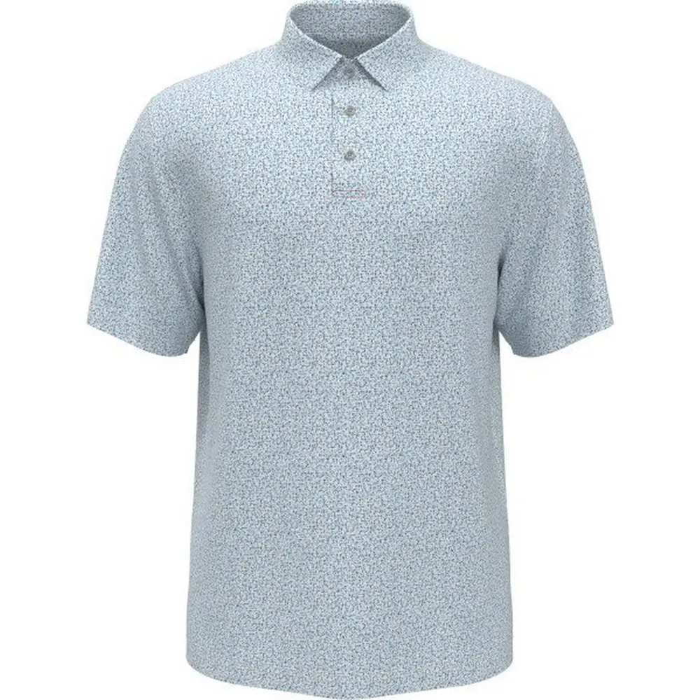 Men's Micro Geo Print Short Sleeve Polo