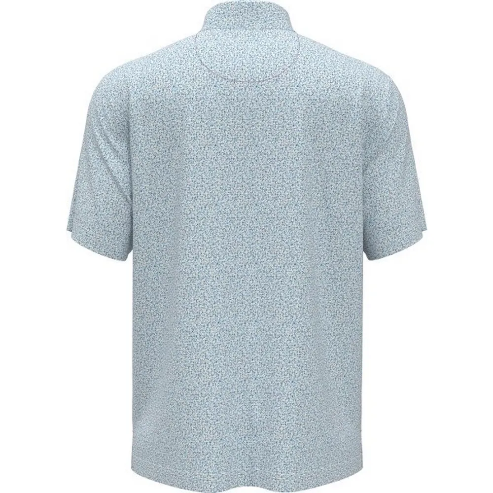 Men's Micro Geo Print Short Sleeve Polo