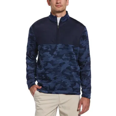 Men's Camo Printed Fleece 1/4 Zip Pullover