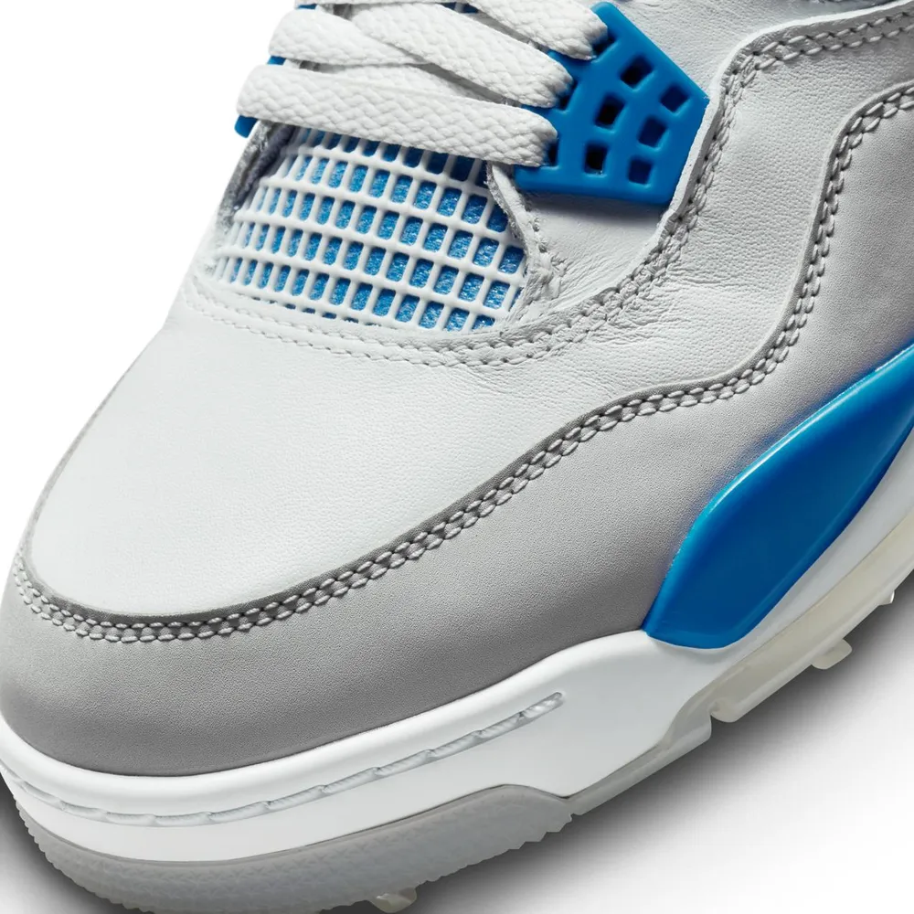 Nike Air Jordan 4 G Retro Spiked Golf Shoe-White/Blue