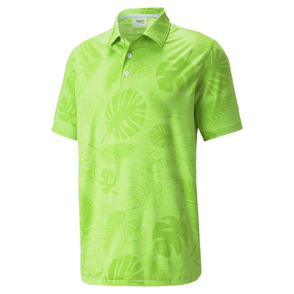 Men's Cloudspun Leaves N' Flowers Short Sleeve Polo