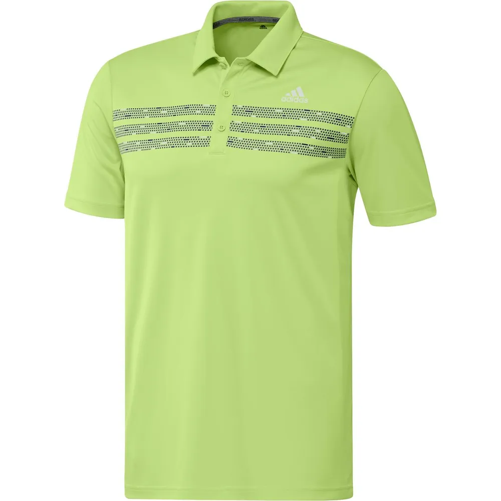 Men's Chest Print Short Sleeve Polo