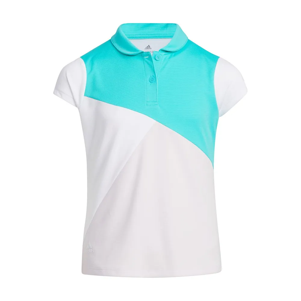 Girls' Primeblue Short Sleeve Polo