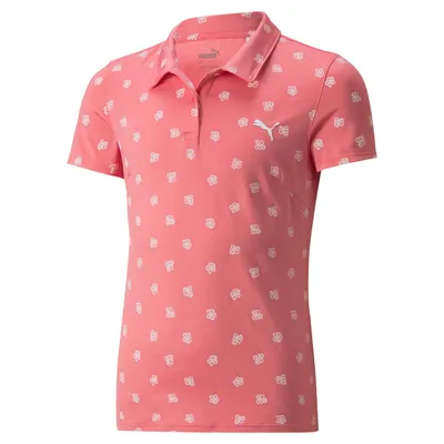 Girls' MATTR Hibiscus Short Sleeve Polo