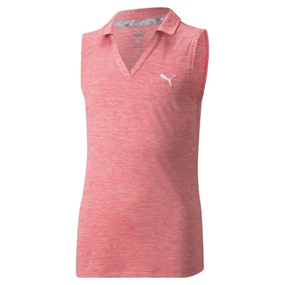 Girls' Heather Short Sleeve Polo