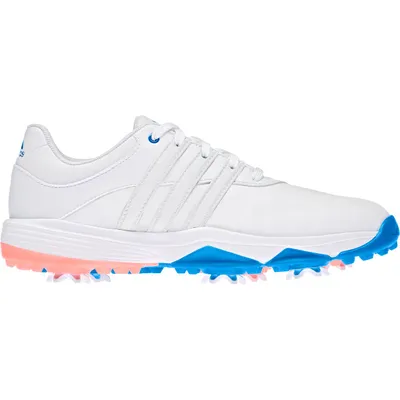 Junior TOUR360 22 Spiked Golf Shoe - White/Blue