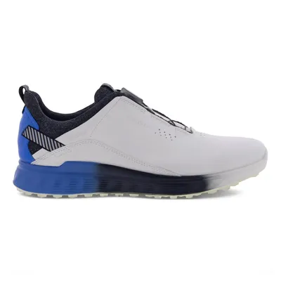 Men's S-Three Hybrid BOA Spikeless Golf Shoe - White/Blue