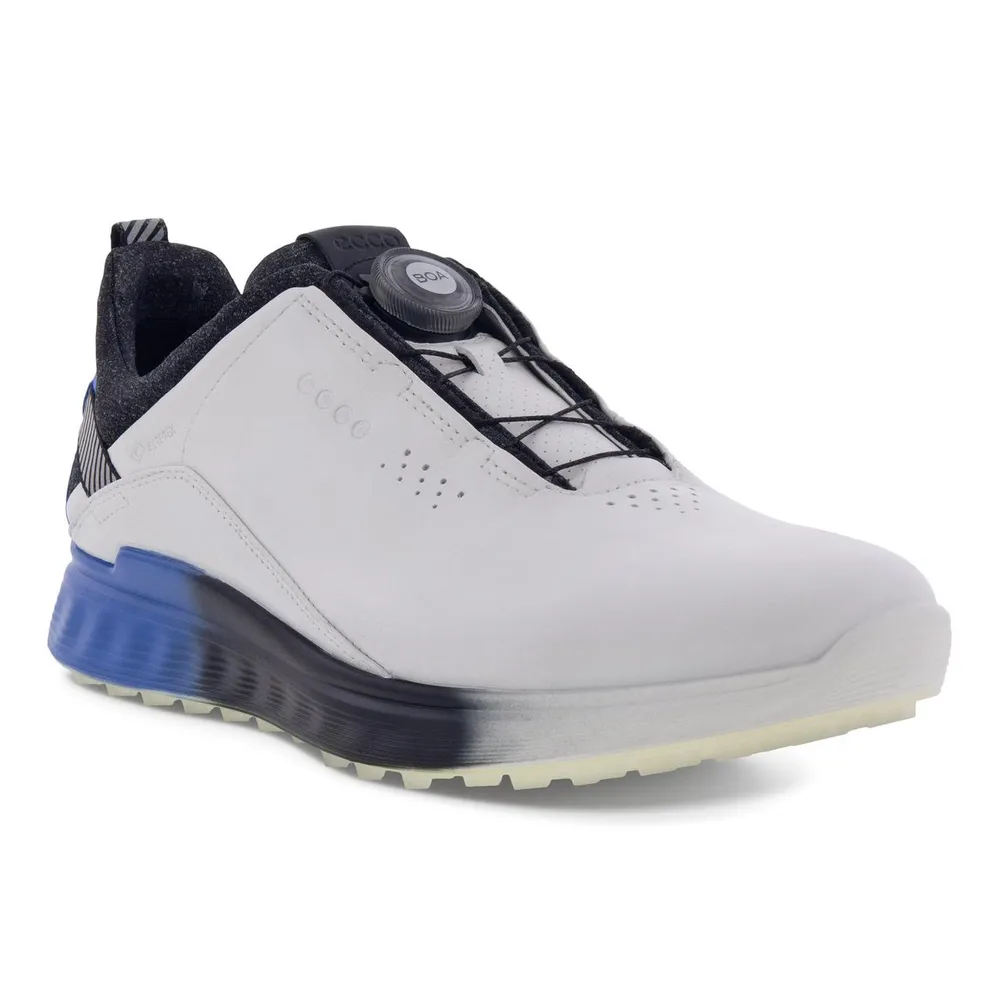 Men's S-Three Hybrid BOA Spikeless Golf Shoe - White/Blue