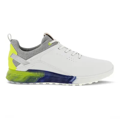 Men's S-Three Hybrid Spikeless Golf Shoe - White/Grey/Lime