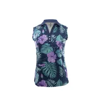 Women's Bahama Mama Print Sleeveless Polo