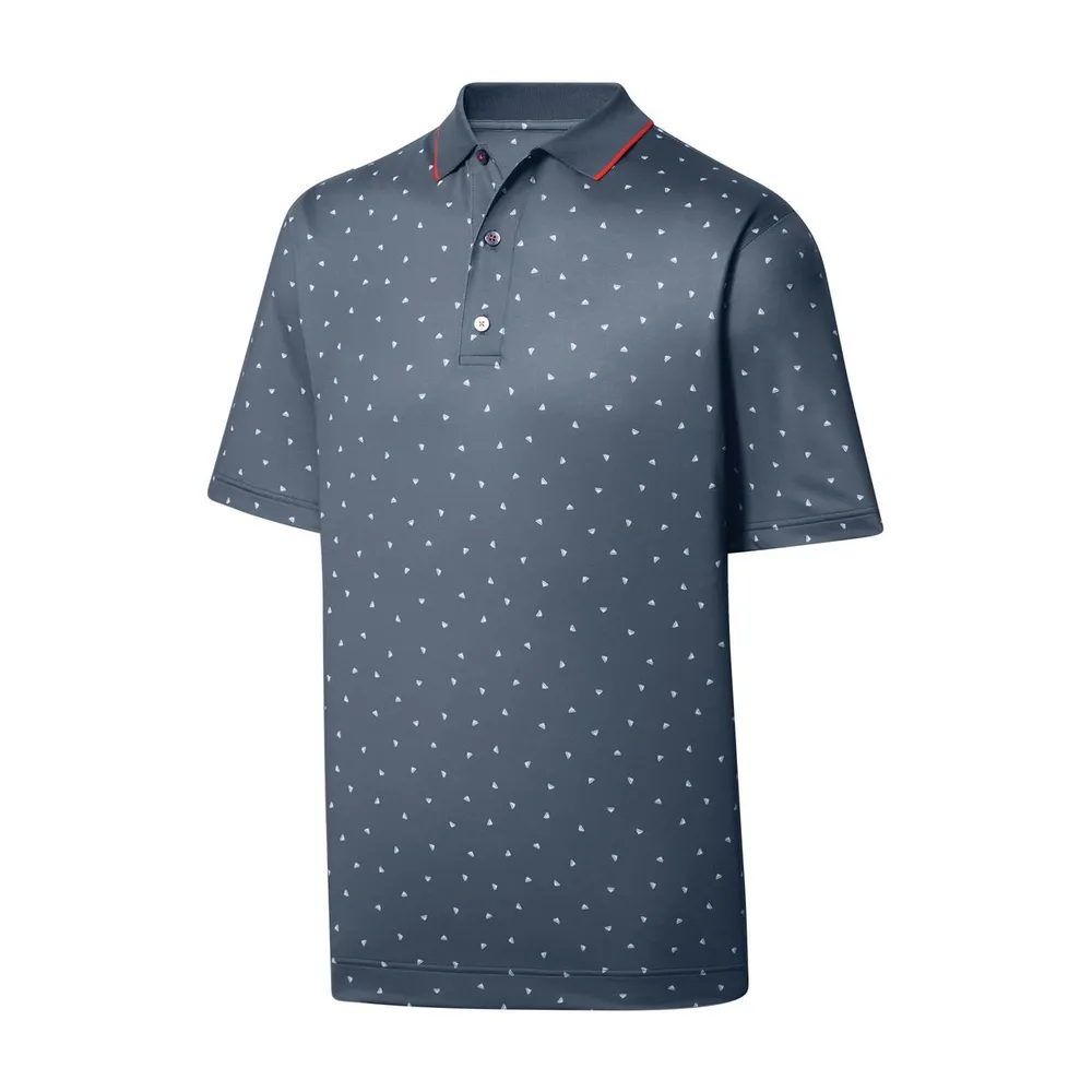 Men's Push Play Print Lisle Short Sleeve Polo