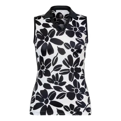 Women's Floret Printed Sleeveless Polo