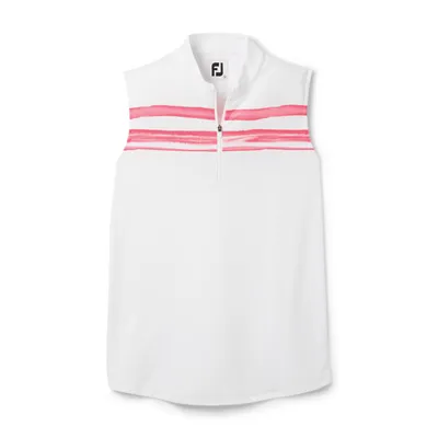 Women's Watercolour Block Sleeveless Polo