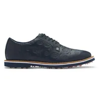 Men's Debossed Skulls Gallivanter Spikeless Golf Shoe- Navy