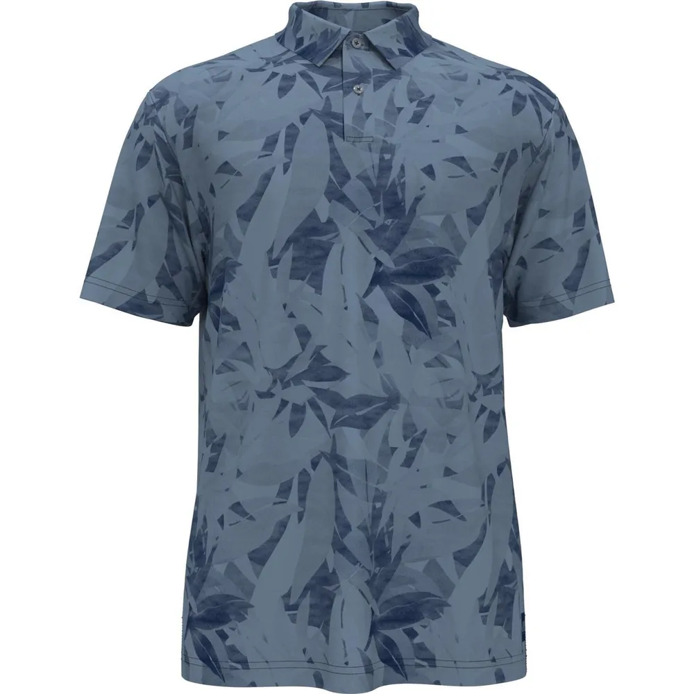 Men's Backyard Botanical Print Short Sleeve Polo