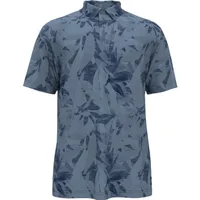 Men's Backyard Botanical Print Short Sleeve Polo