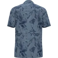 Men's Backyard Botanical Print Short Sleeve Polo