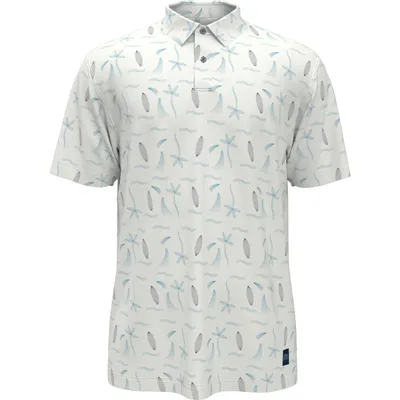 Men's Vacation Print Short Sleeve Polo