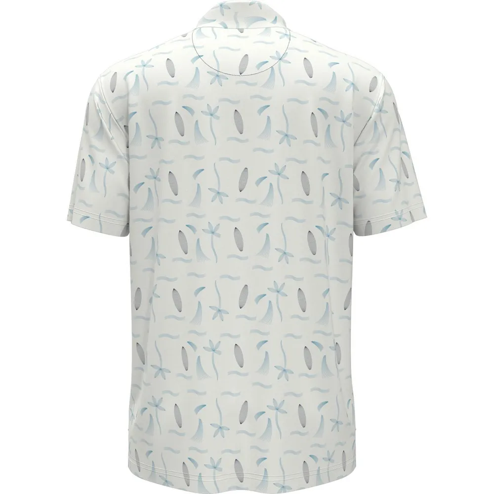 Men's Vacation Print Short Sleeve Polo