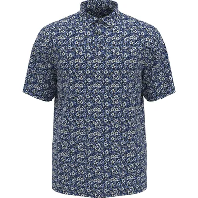 Men's Vacation Floral Print Short Sleeve Polo