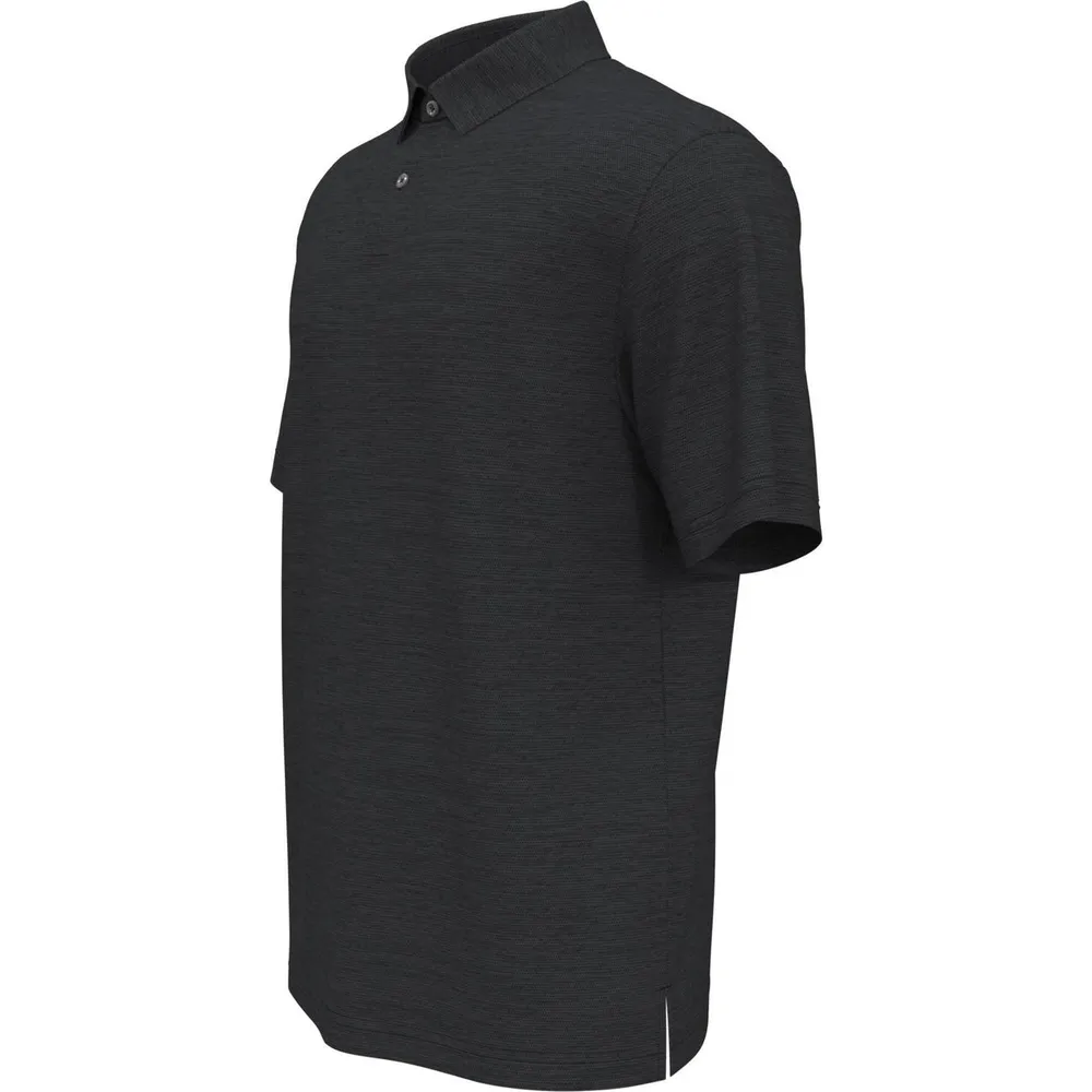 Men's Space Dye Texture Short Sleeve Polo