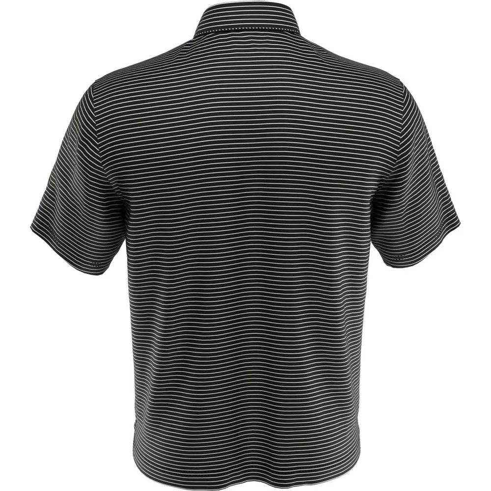 Men's Yarn Dye Feeder Stripe Short Sleeve Polo