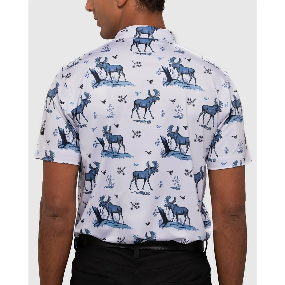 Men's Moose Is Loose Short Sleeve Polo