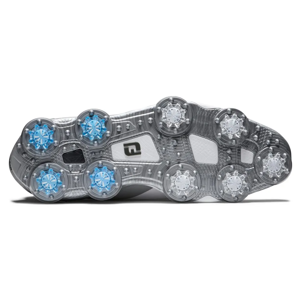 Men's Tour Alpha Spiked Golf Shoe - White/Grey/Blue