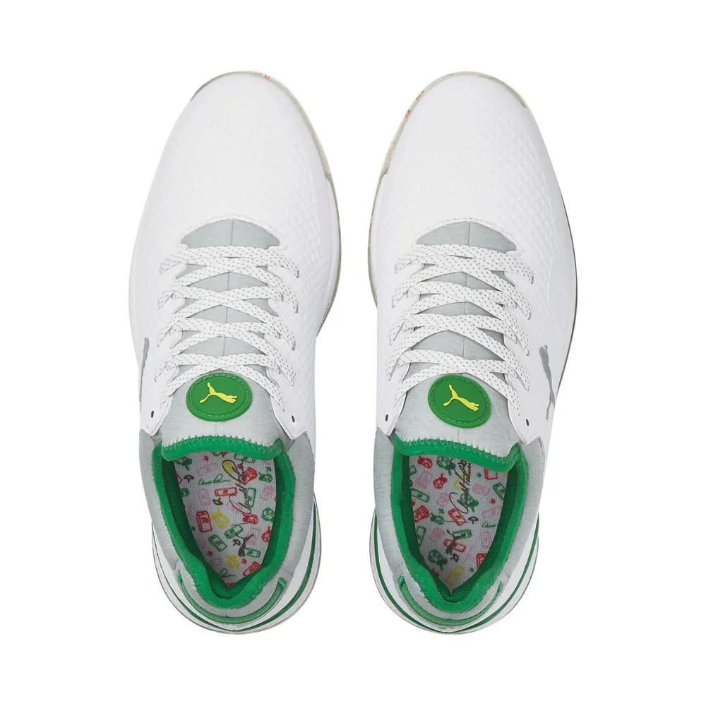 Limited Edition - Men's PROADAPT Alphacat Palmer Iced Tea Spikeless Golf Shoe - White/Green