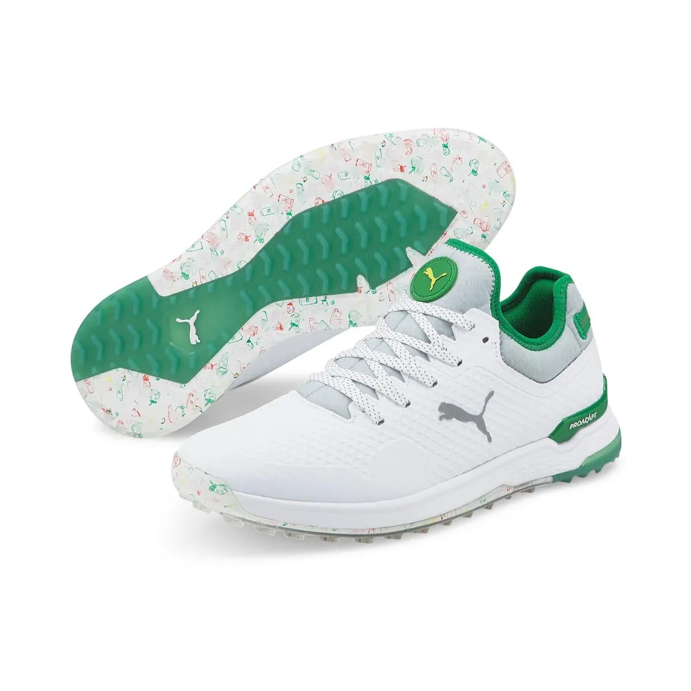 Limited Edition - Men's PROADAPT Alphacat Palmer Iced Tea Spikeless Golf Shoe - White/Green