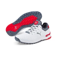 Limited Edition - Men's PROADAPT Alphacat Love Golf/H8 Spikeless Golf Shoe- White/Grey/Red