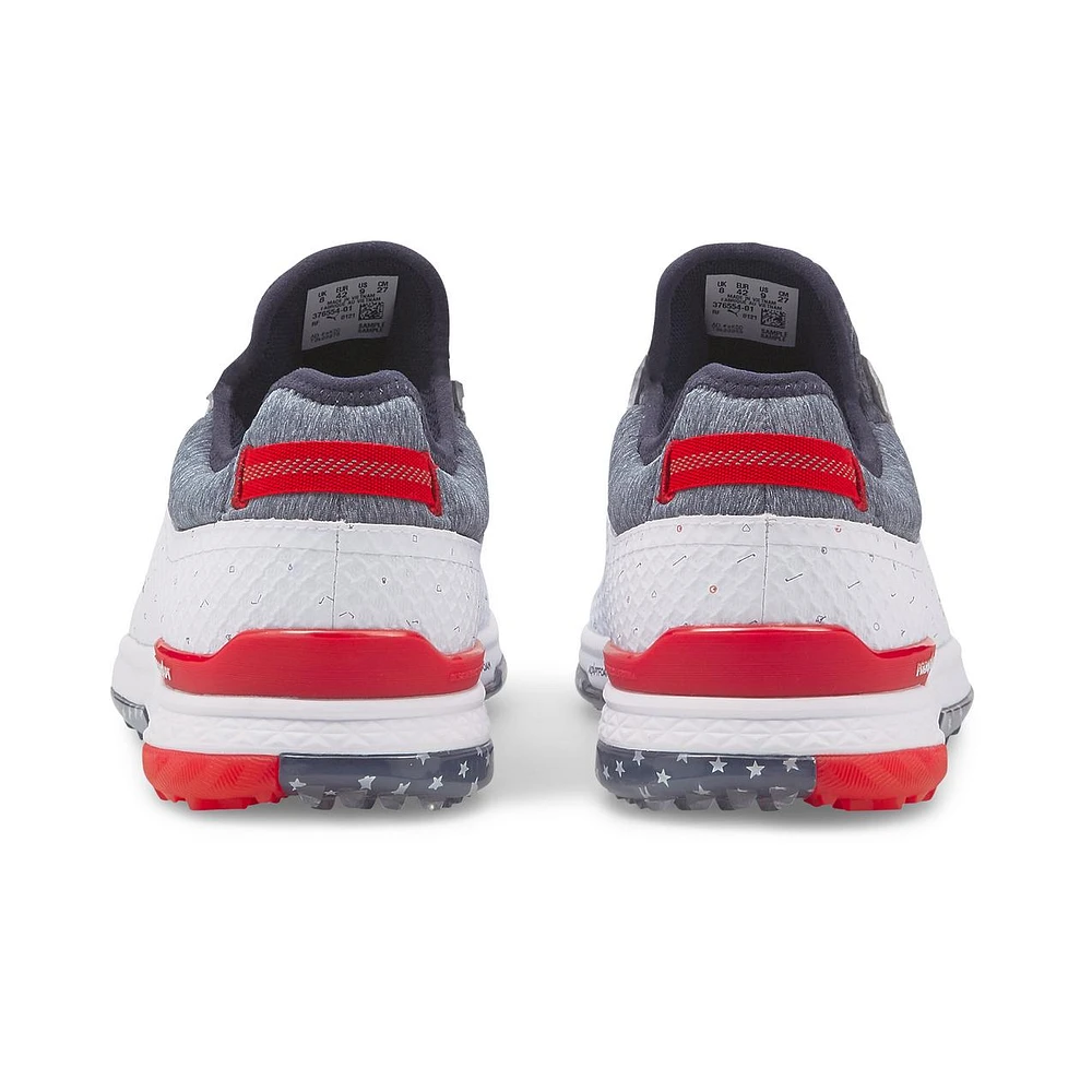 Limited Edition - Men's PROADAPT Alphacat Love Golf/H8 Spikeless Golf Shoe- White/Grey/Red