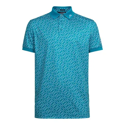 Men's Tour Tech Print Regular Fit Short Sleeve Polo