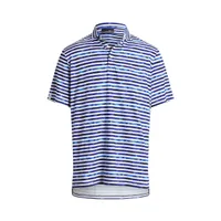 Men's Airflow Painted Stripe Short Sleeve Polo