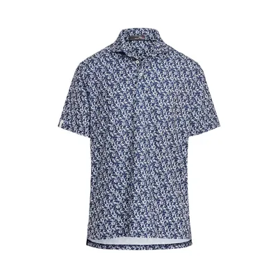 Men's Airflow Floral Print Short Sleeve Polo