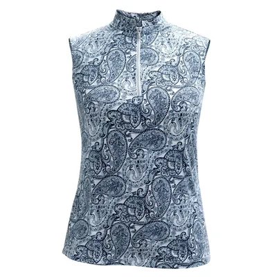 Women's Leta Mock Printed Sleeveless Top