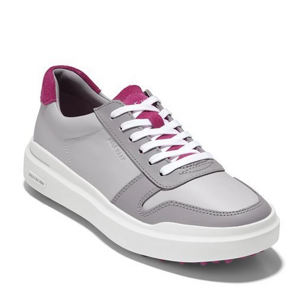 Women's Grandpro Am Spikeless Golf Shoe - Grey/Pink