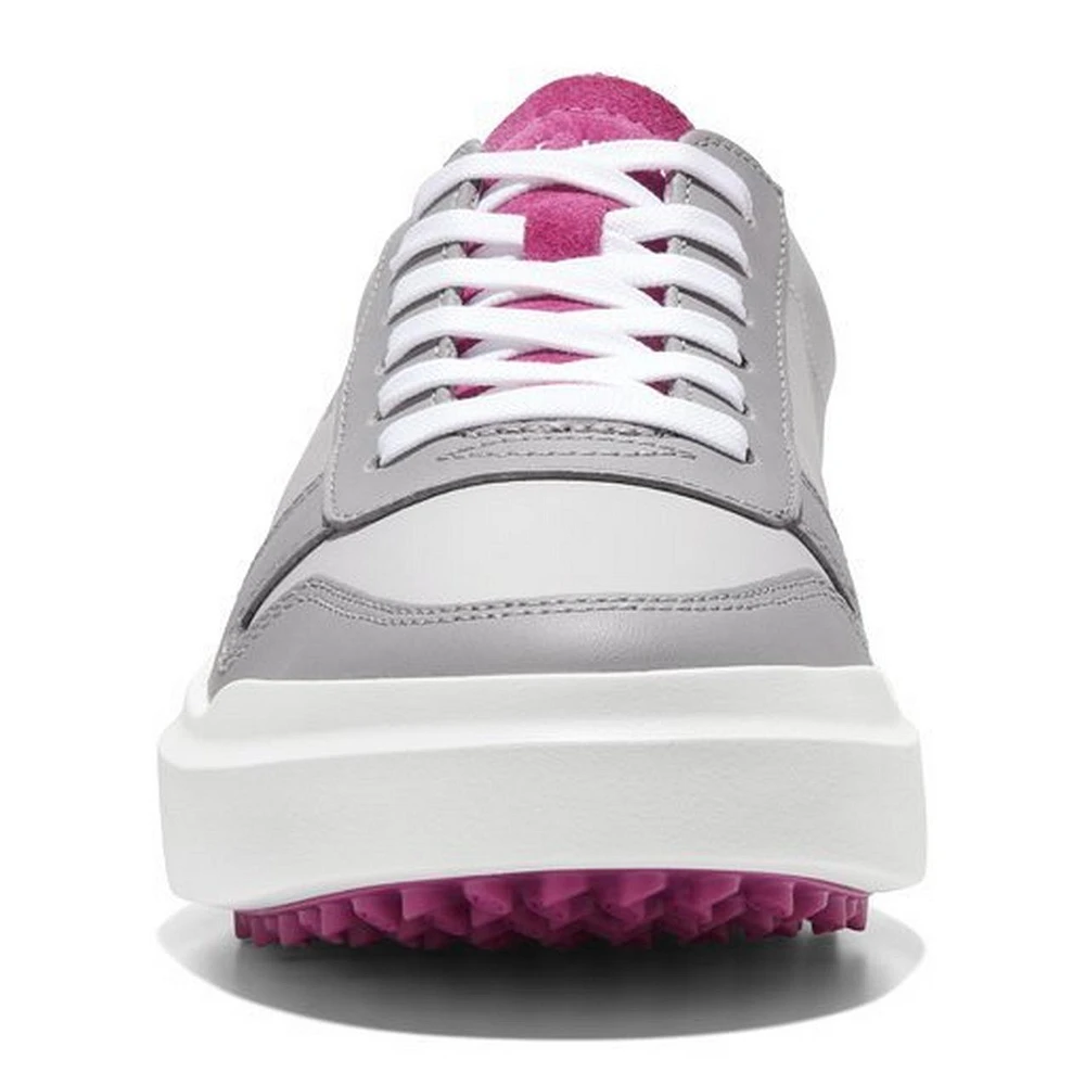 Women's Grandpro Am Spikeless Golf Shoe - Grey/Pink