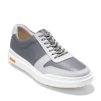 Men's Grandpro Am Spikeless Golf Shoe - Grey/White/Yellow