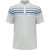 Men's Slub Colour Block Short Sleeve Polo