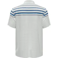 Men's Slub Colour Block Short Sleeve Polo