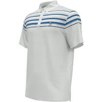 Men's Slub Colour Block Short Sleeve Polo