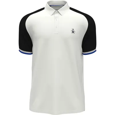 Men's Raglan Colour Block Short Sleeve Polo