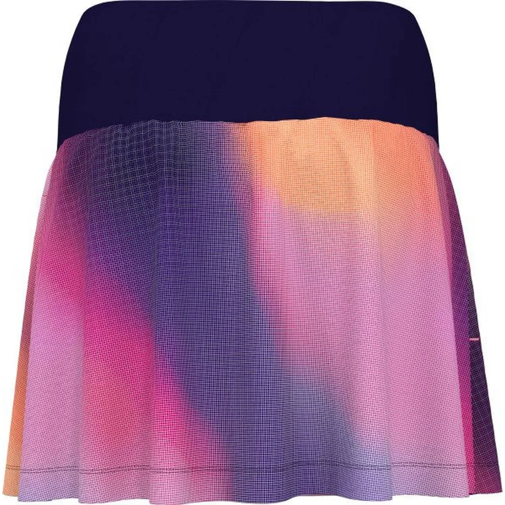 Women's Digitized Print Ombre 15 Inch Skort