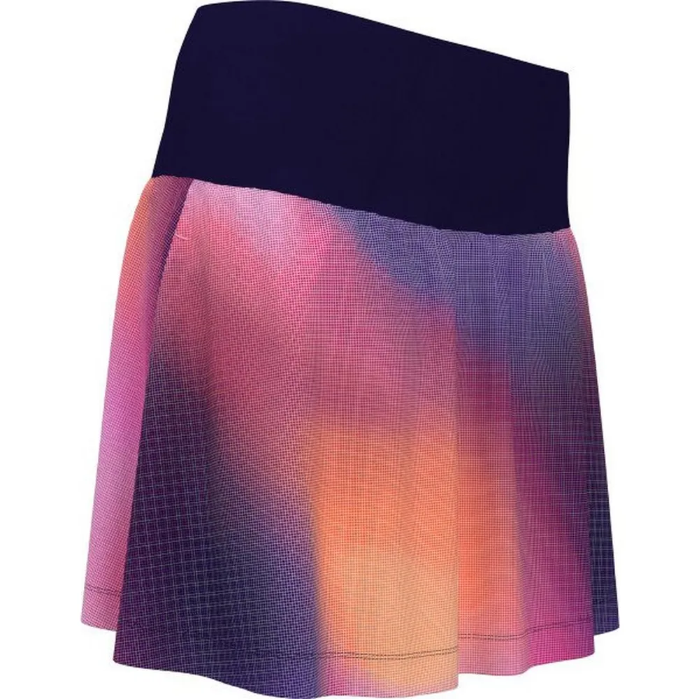 Women's Digitized Print Ombre 15 Inch Skort