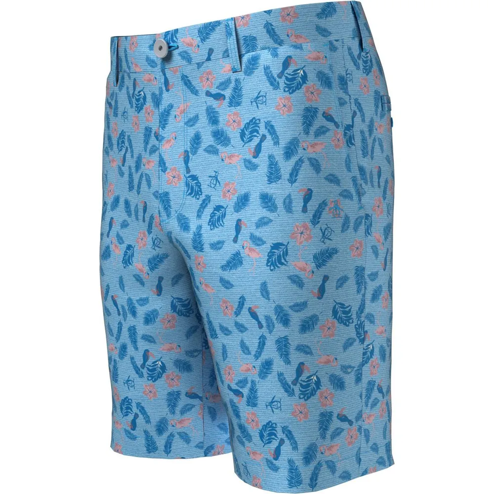 Men's Whimsical Tropical Print Short