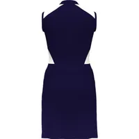 Women's Mesh Colourblock Sleeveless Dress