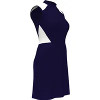 Women's Mesh Colourblock Sleeveless Dress